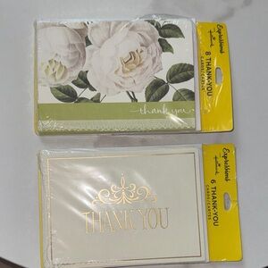 Expressions Thank You Cards - Green and Gold